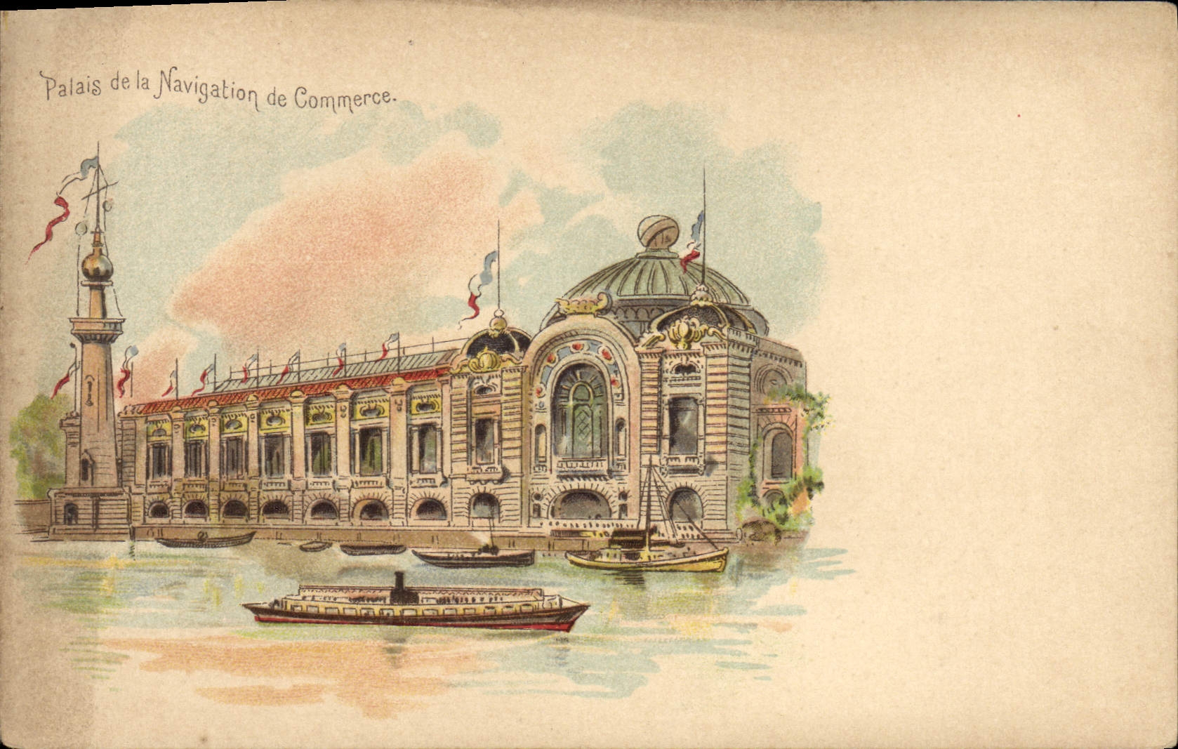 CPA Palais De La Navigation De Commerce Paris 