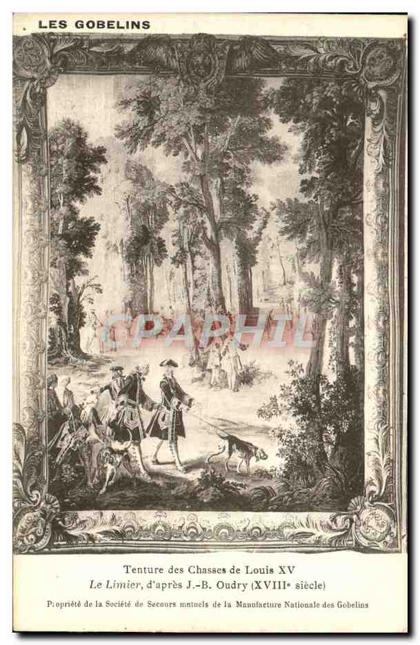CPA Les Gobelins Tenture Des Chasses Des Louis Le Limier D'Apres Oudry Musee Paris