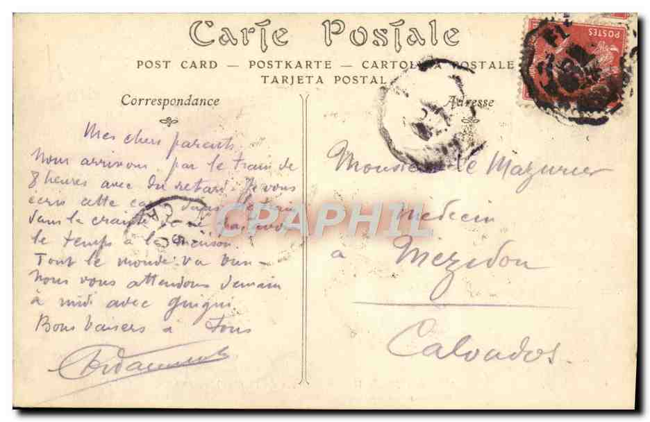 CPA Paris Au Bon Marche Galerie De l'Ameublement — Rückseite
