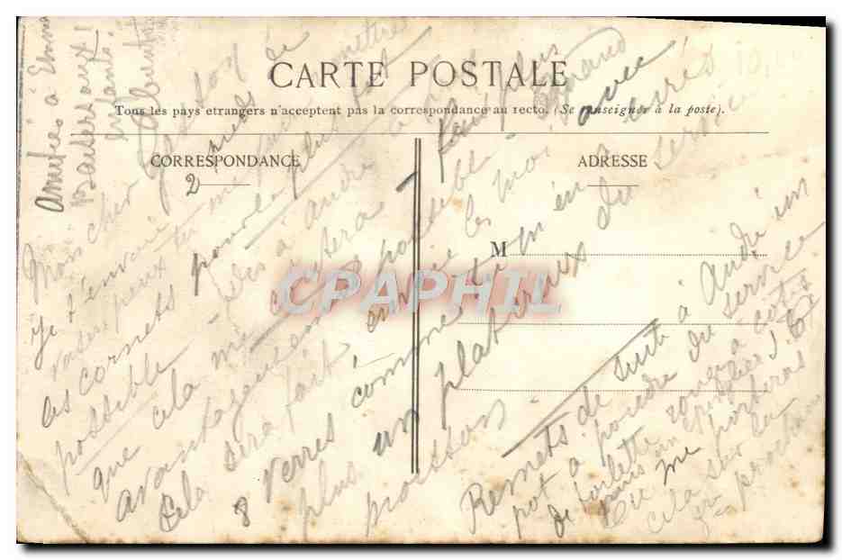 CPA Paris Passy Rue Singer Cours Sainte Cecile Enfants — Rückseite
