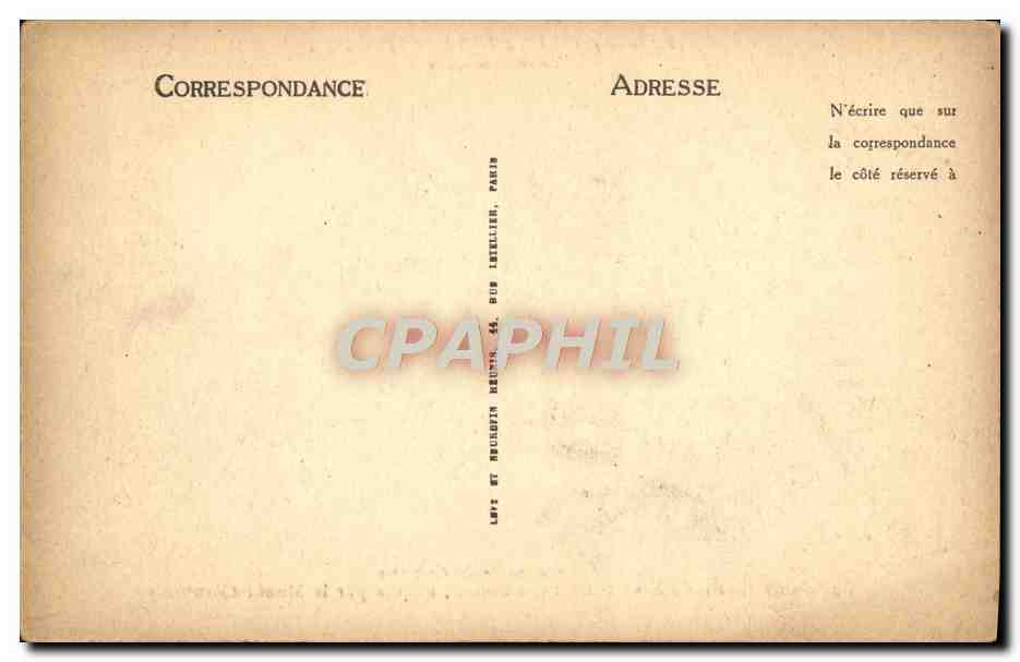 CPA Paris Vieux Montmartre d'Apres Un Fusain DeMme Kosmann Sichel Musee Carnavalet  — Rückseite