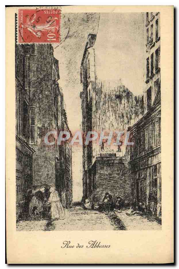 CPA Rue Des Abbesses Paris 