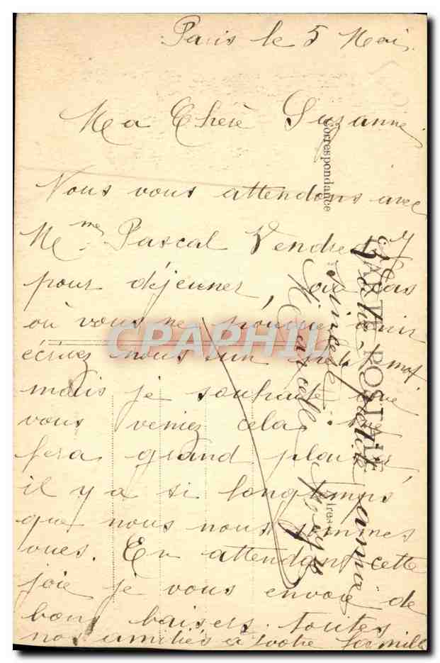 CPA Rue Des Abbesses Paris  — Rückseite