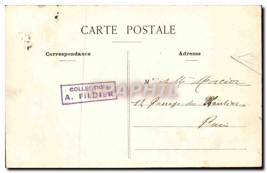 CPA Un Bonjour De Montmartre Paris  — Rückseite