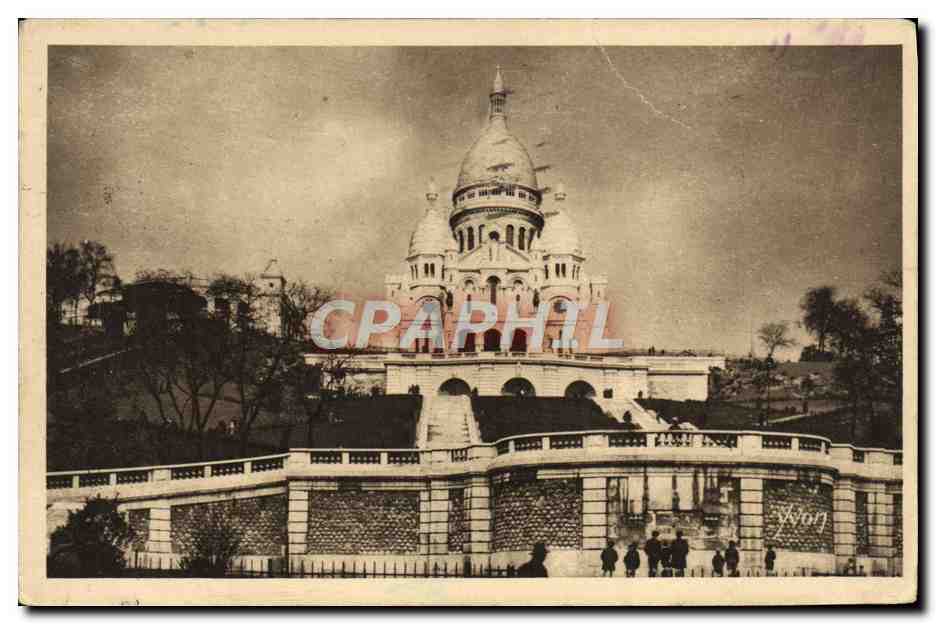 CPA Paris En Flanant La Basilique Du Sacre Coeur Vue La Rue De Steinkerque 