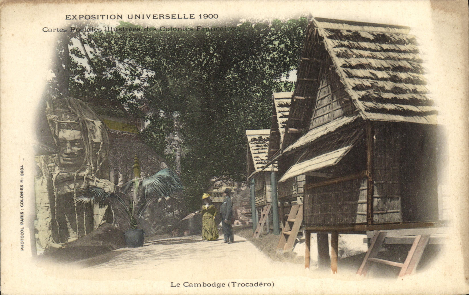 Le Cambodge (Trocadéro) — Exposition Universelle 1900 — Photocool Paris, n° 3004