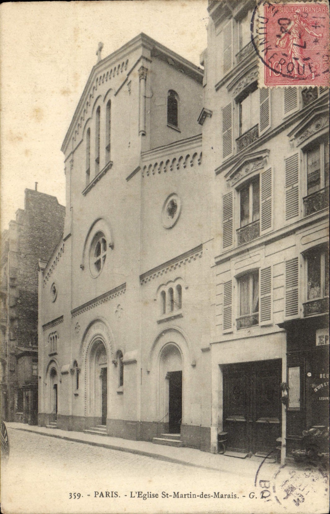 CPA Paris L'Eglise St Martin Des Marais