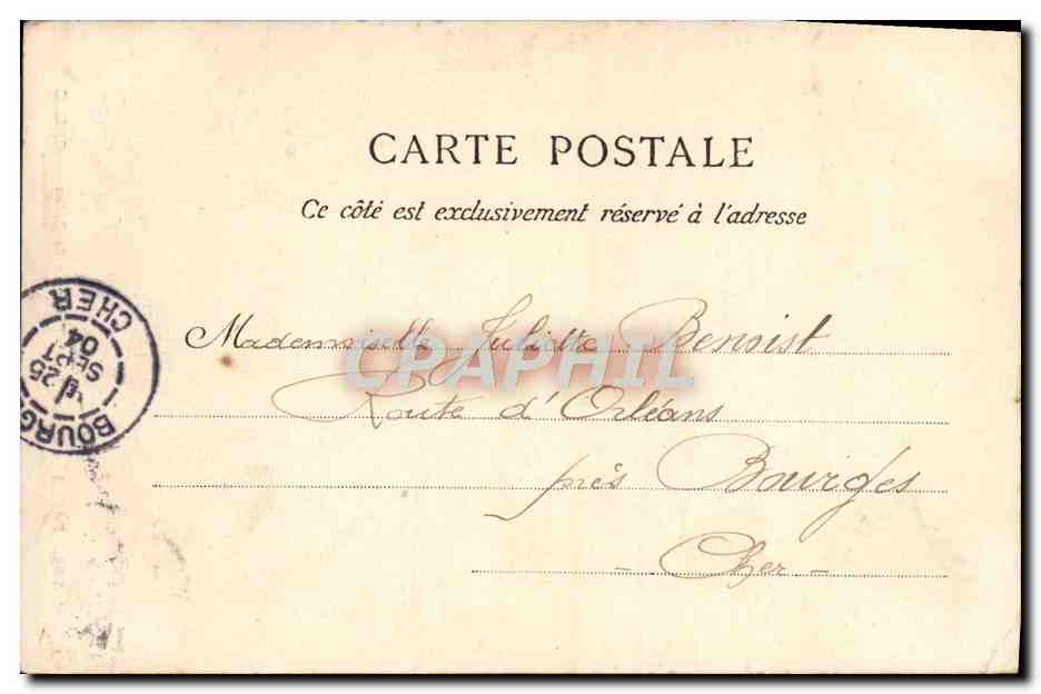 CPA Paris Eglise Saint Francois De Sales — Rückseite