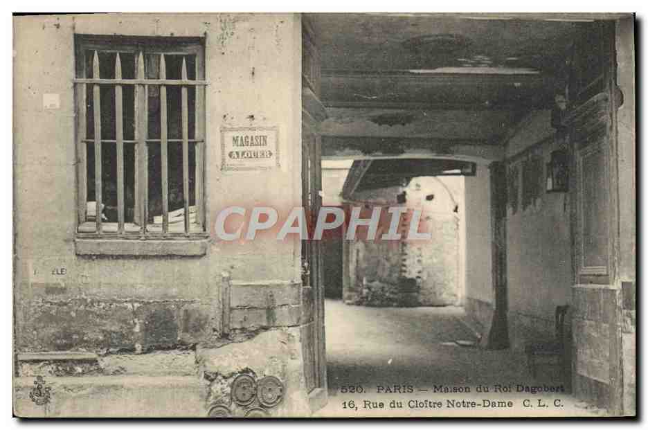 CPA Paris Maison Du Roi Dagobert Rue Du Cloitre Notre Dame