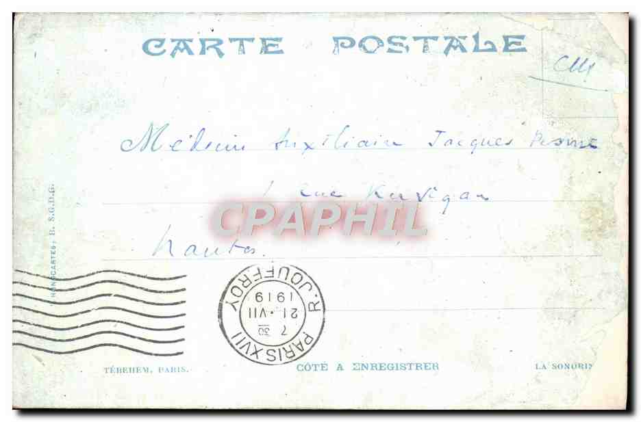 CPA Paris Place De La Nation Le Trimophe De La Republique — Rückseite