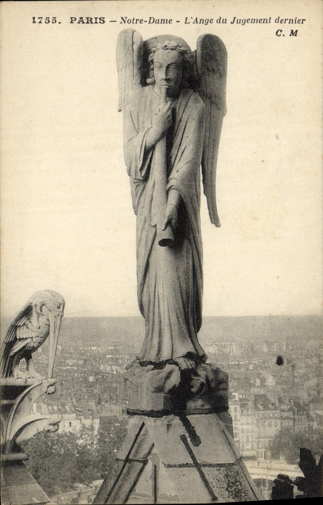 CPA Paris Notre Dame L'Ange du Jugement Dernier