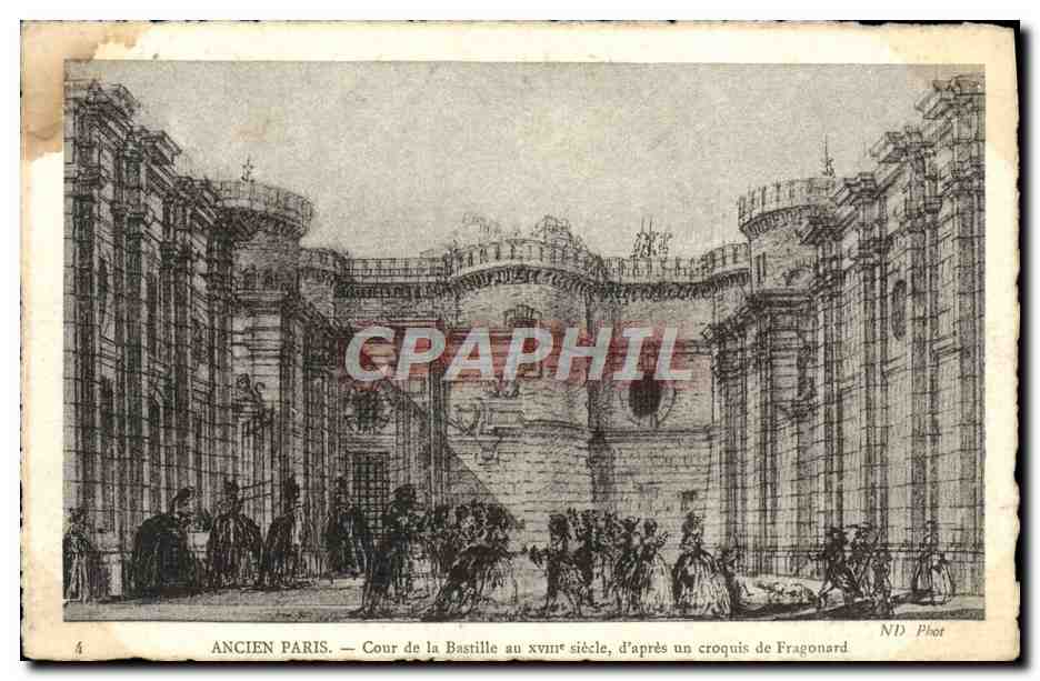 CPA Ancien Paris Cou De La Bastille d'Apres Un Croquis De Fragonard