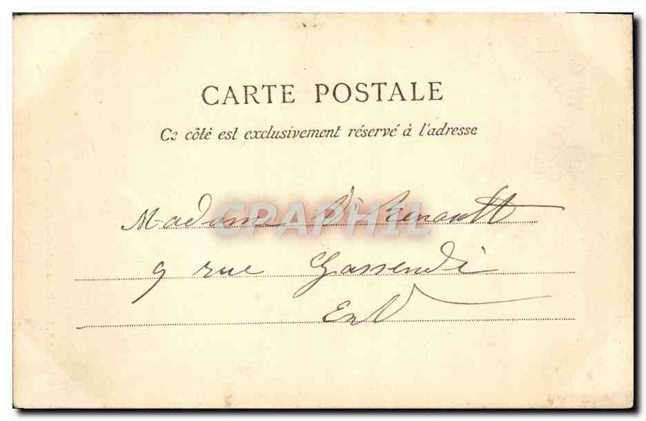 CPA Paris Puits Arlesien De Grenelle — Rückseite