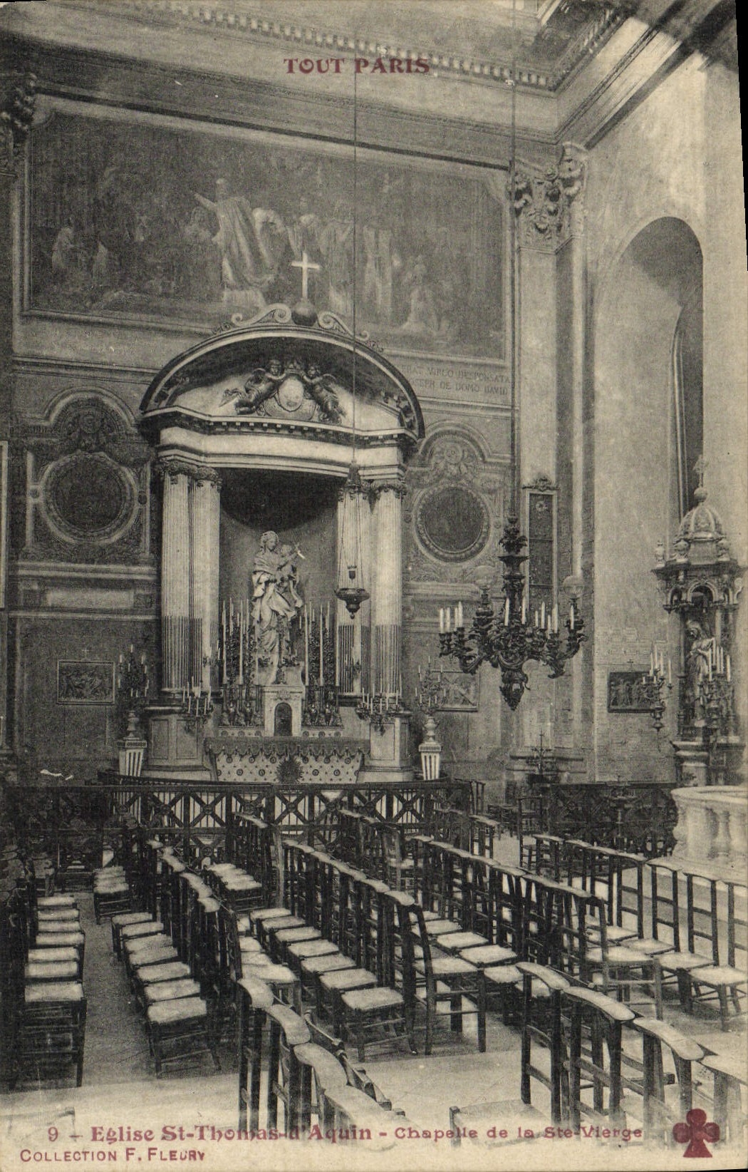 CPA Tout Paris Eglise St Thomas d'Aquin Chapelle de la Ste Vierge 