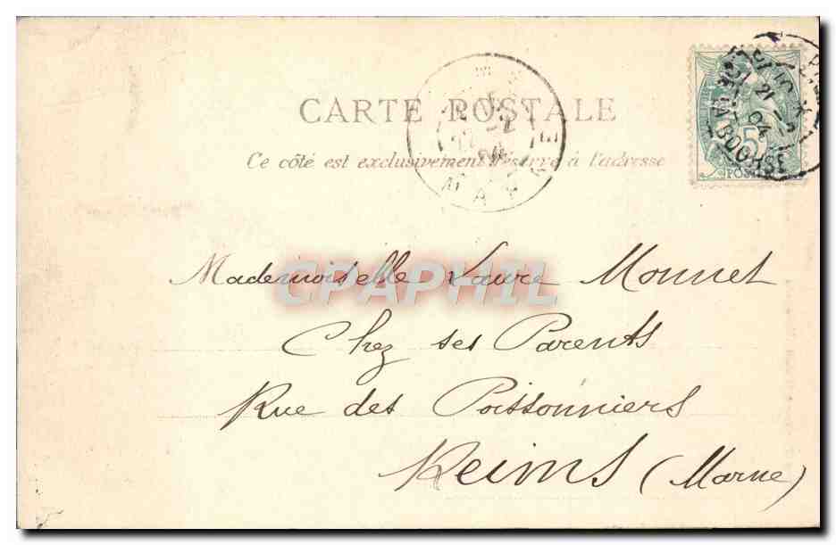 CPA Paris Hotel Fleubet Ecole Massillon — Rückseite