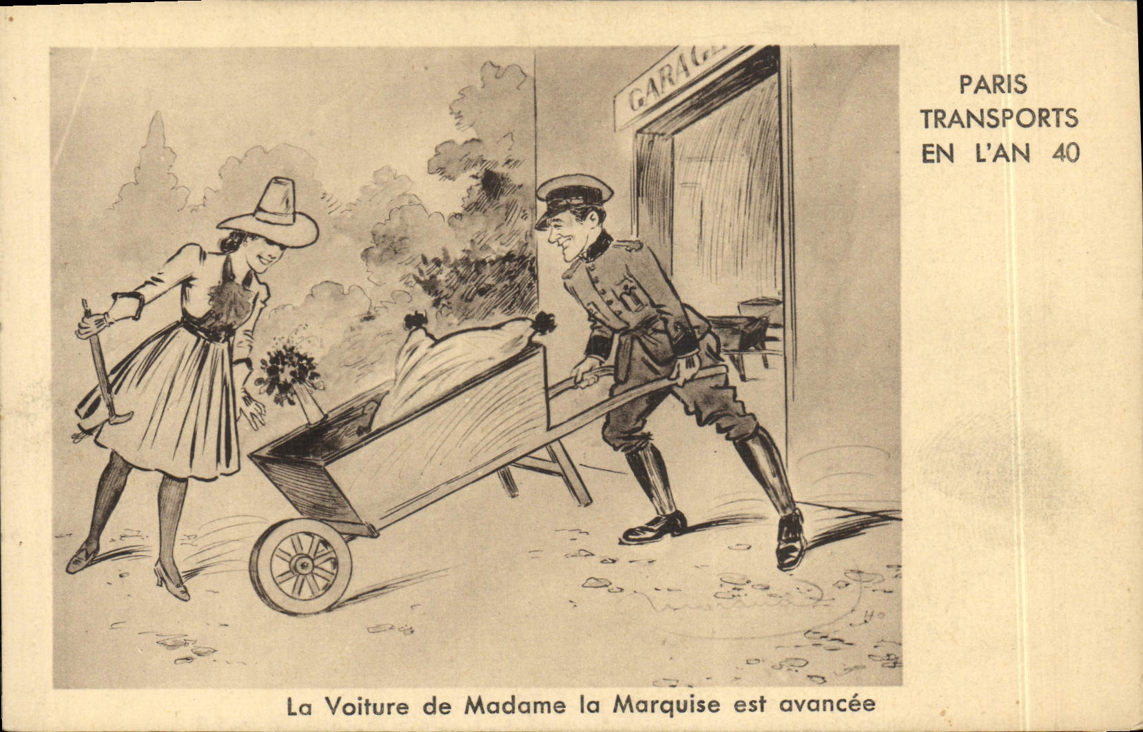 La Voiture de Madame la Marquise est avancée — Paris Transports en l'An 40 — édition 10