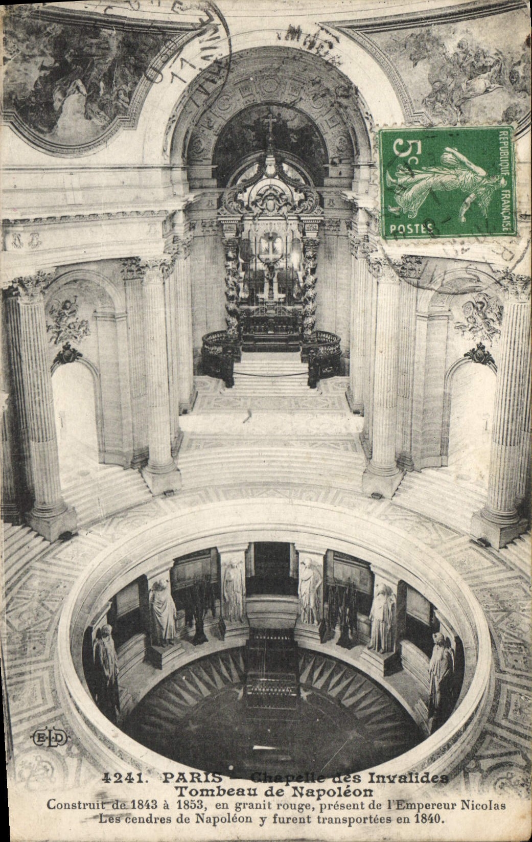CPA Paris Chapelle Des Invalides Tombeau De Napoleon 1er