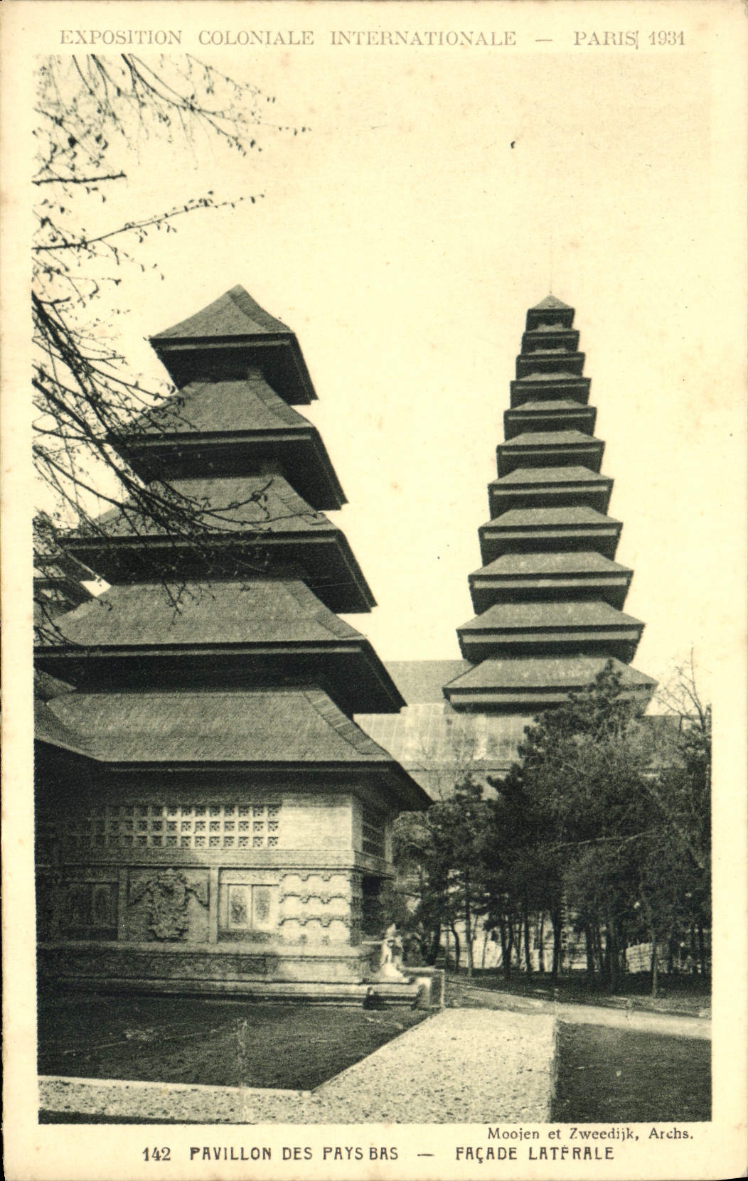CPA Exposition Coloniale Internationale Paris Pavillon Des Pays Bas Facade Latfrale