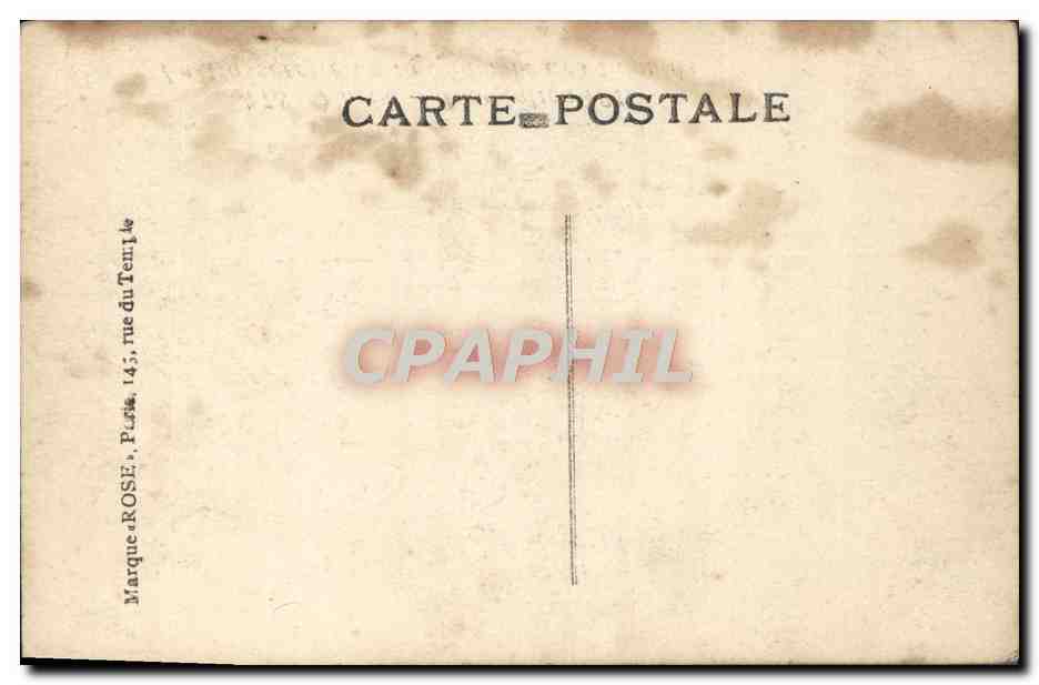 CPA Paris Inondations 1910 La passerelle de la chambre des deputes — Rückseite