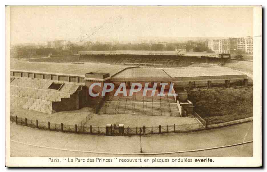 CPA Paris Le Parc Des Princes Recouvert En Plaques Ondulees Everite