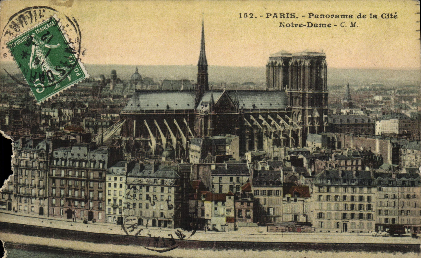 Paris - Panorama de la Cité Notre-Dame - C.M. - Publ. Française