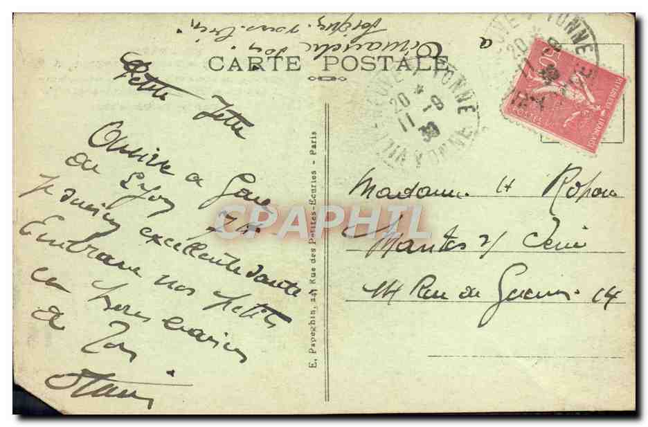 Paris — Place Vendôme et la Colonne Vendôme — A.P. n°132 — Verso