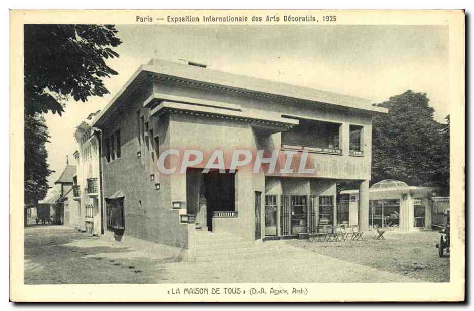 CPA Paris Exposition Internationale Des Arts La Maison De Tous
