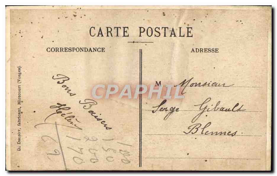 CARTE SYSTEME Paris Lapin  — Rückseite