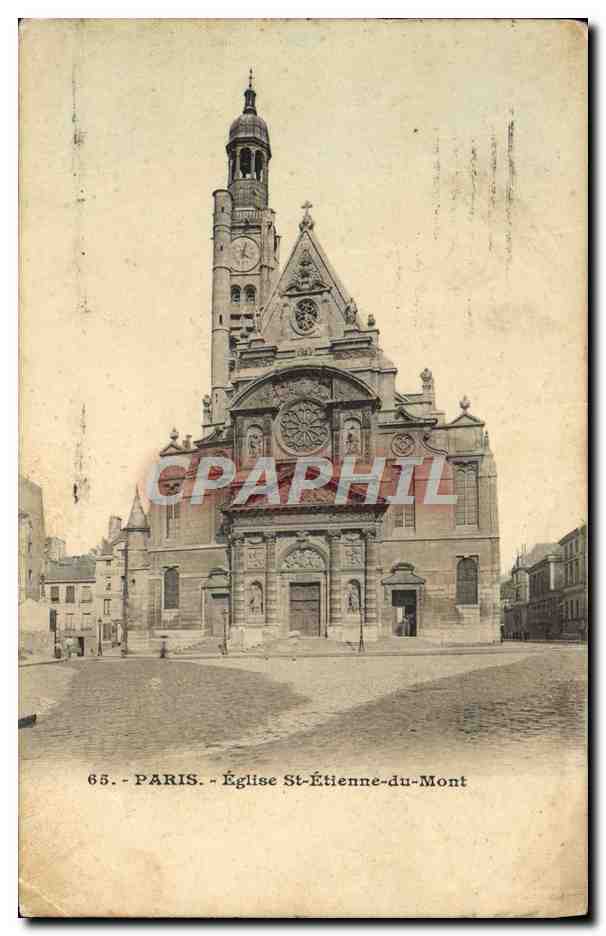 CPA Paris Eglise St Etienne Du Mont