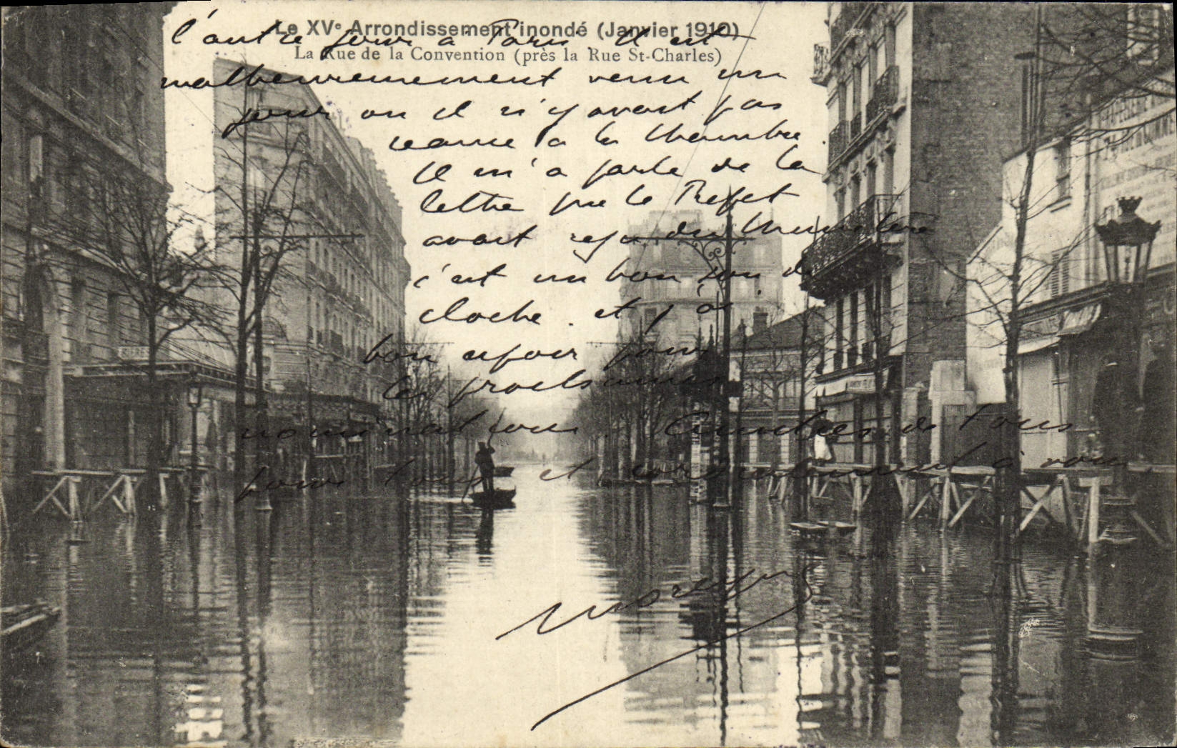 Inondation à Paris — XVᵉ arrondissement (Janvier 1910) — Éditeur non identifié