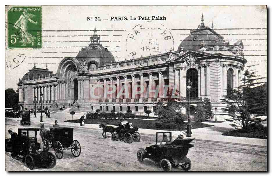 CPA Paris Le Petit Palais Automobile