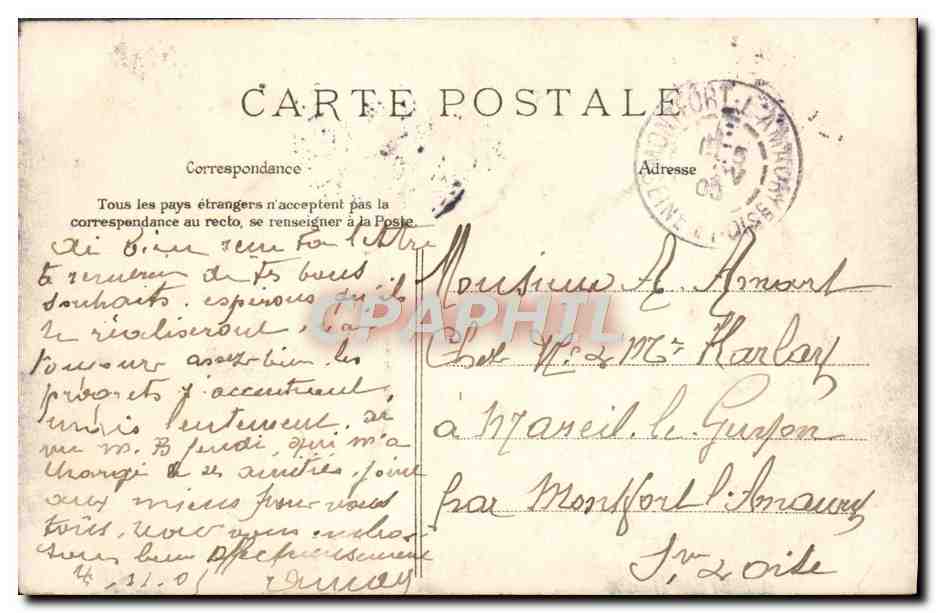 CPA Paris Opera — Verso