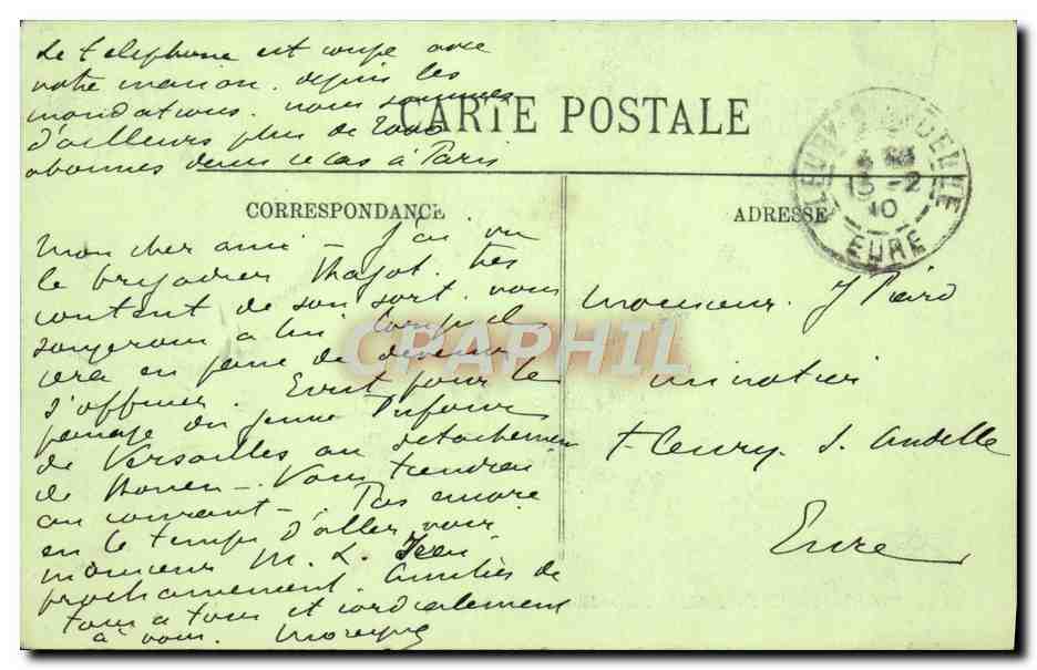 CPA Inondations De Paris Janvier 1910 Embarquement De La Mission Belge — Rückseite