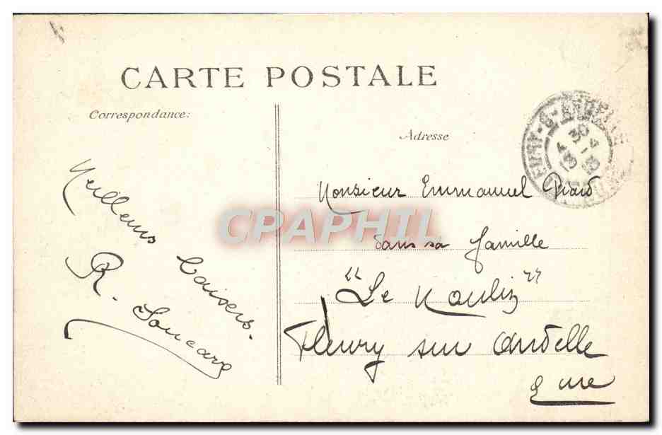CPA Paris Grand Palais Des Champs Elysees — Rückseite