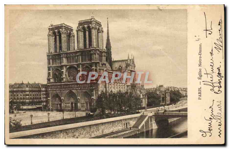 CPA Paris Eglise Notre Dame