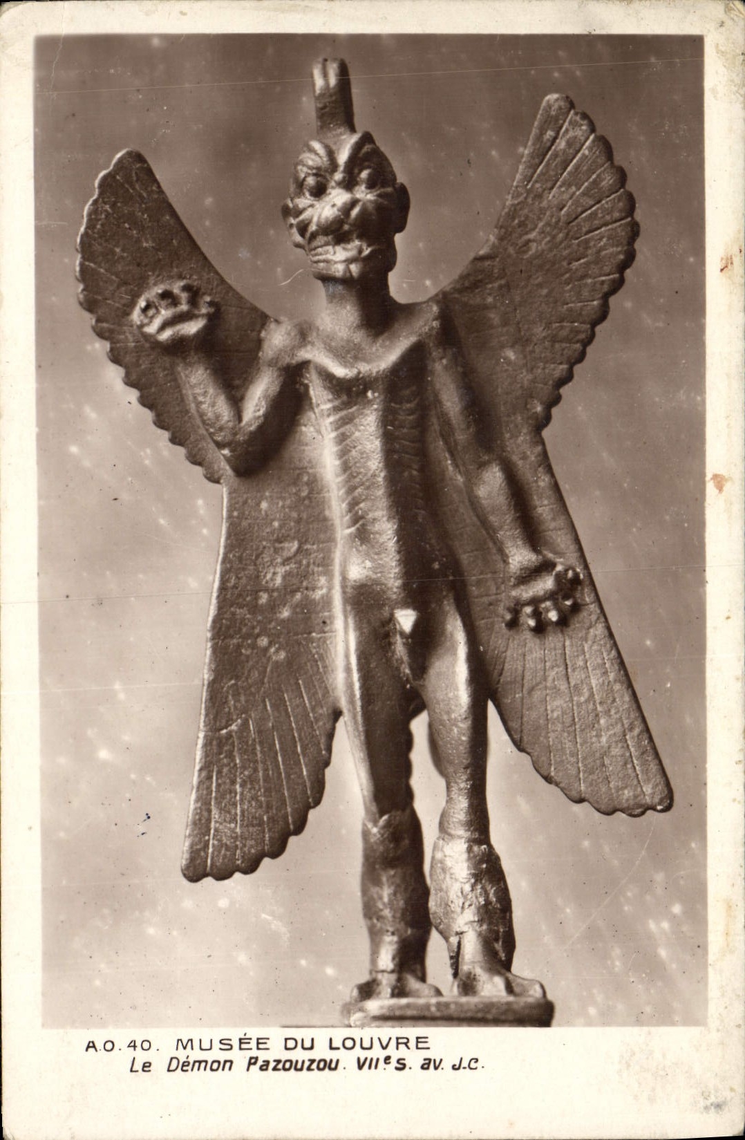 CPA Musee Du Louvre Le Demon Pazouzou