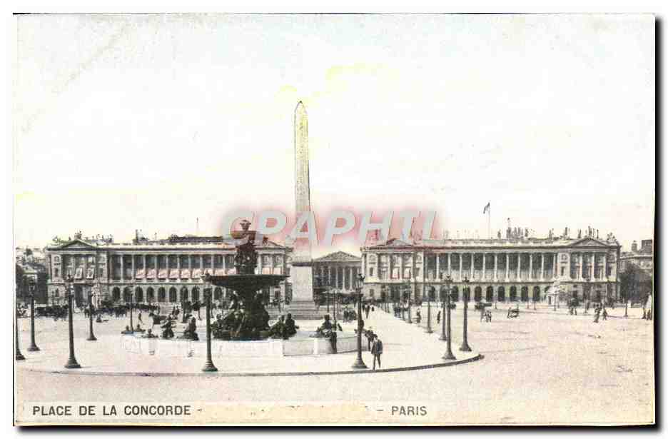 CPA Place De La Concorde Paris
