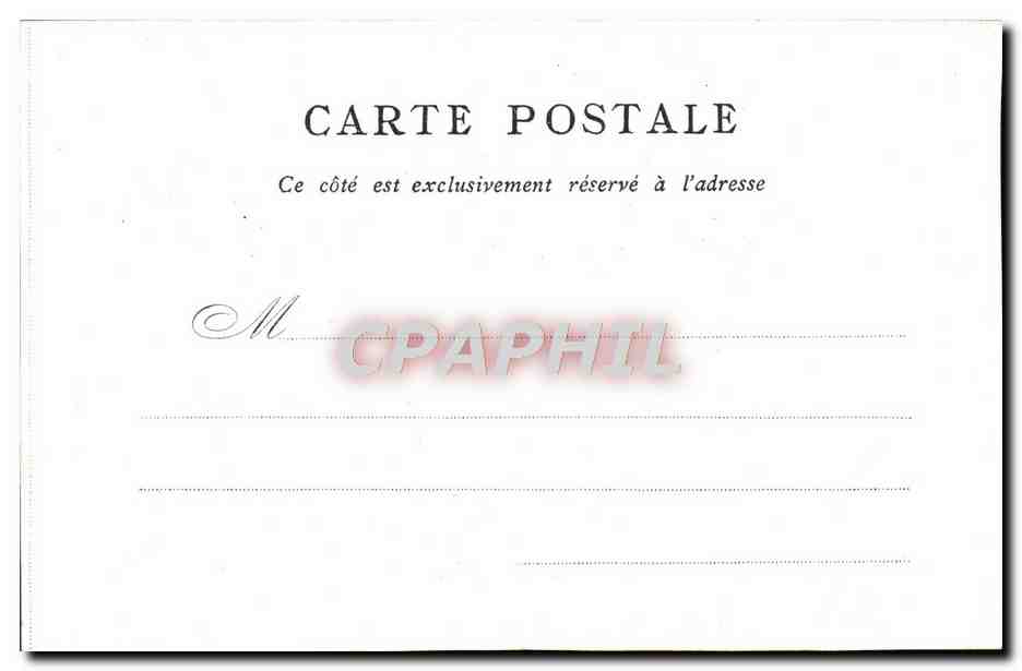 CPA Hotel De Ville Paris Marche aux fleurs — Verso