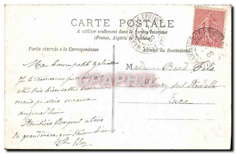 CPA Notre Dame Paris — Rückseite