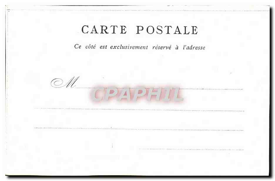 CPA Palais De Justice Paris — Rückseite