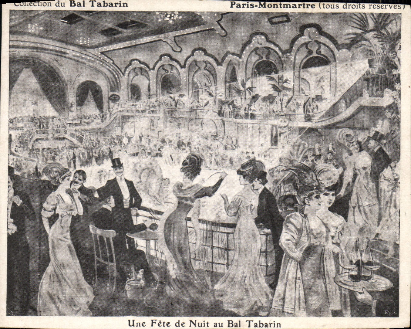 CPA Collection Du Bal Tabarin Paris Montmartre une Fete De Nuit Au Bal Tabarin