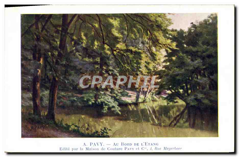CPA A Pavy au Bord De L'Etang 