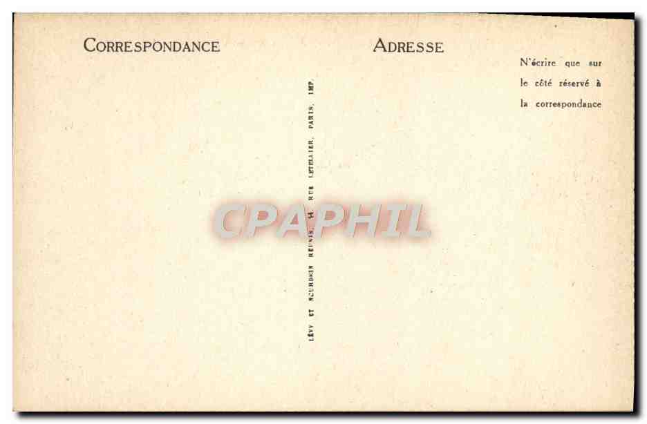 CPA Paris La Conciergerie — Rückseite