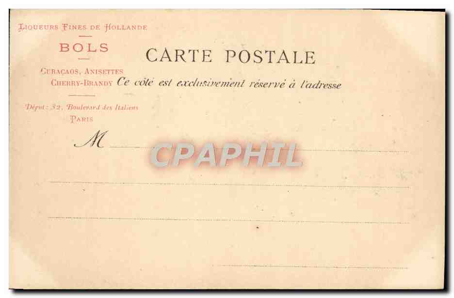 CPA Paris Theatre Du Vaudeville — Rückseite