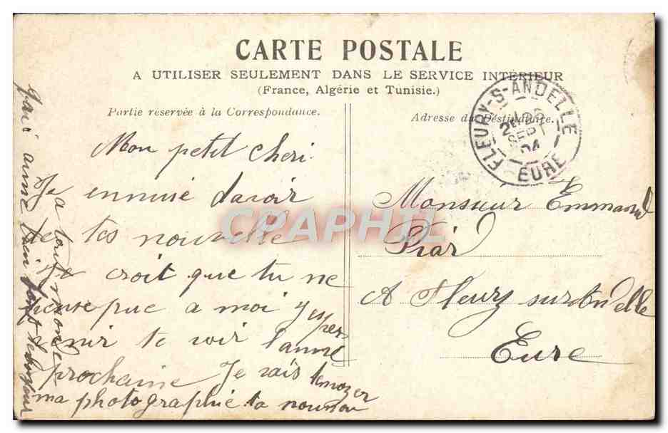 CPA Paris La Concviergerie — Rückseite