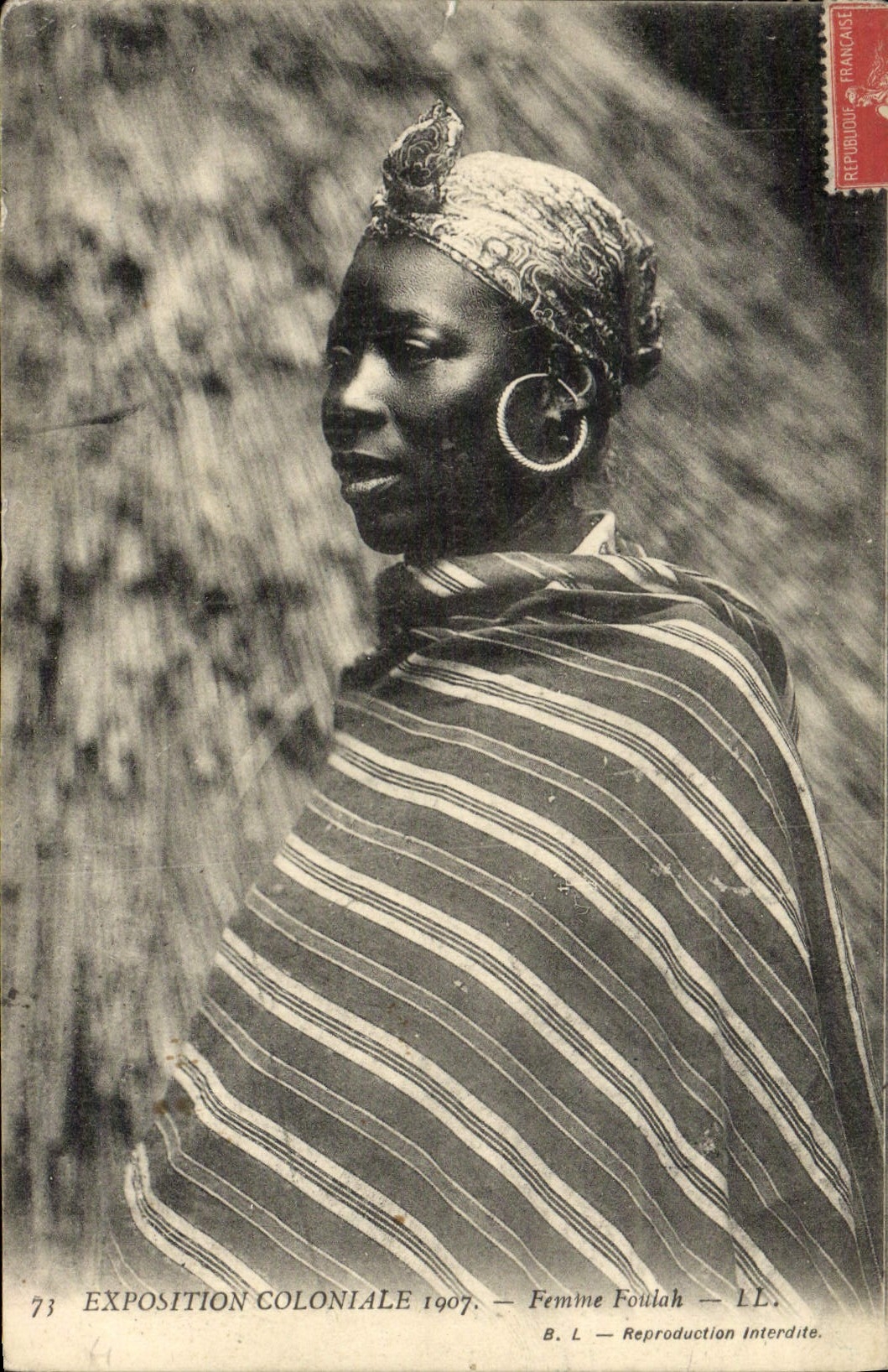 Frau Foutlah — Kolonialausstellung 1907 — B.L. — n°73