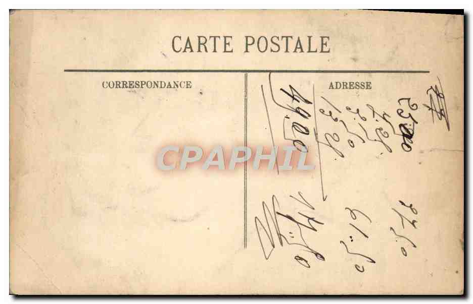 CPA Paris La Statue De Strasbourg — Verso
