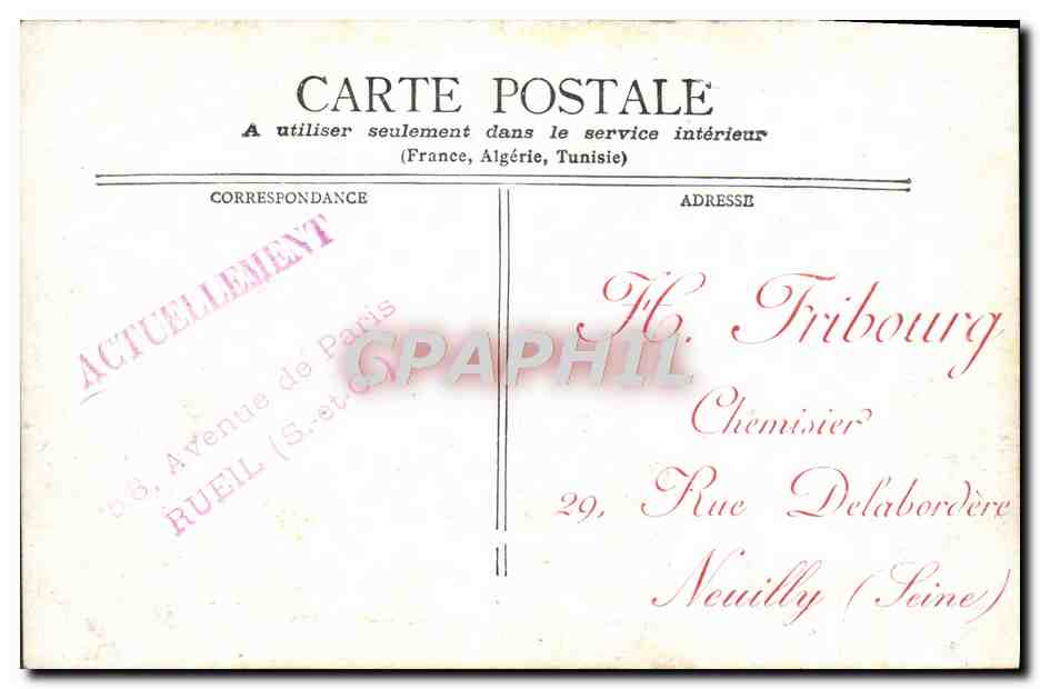 CPA Paris Arc De Triomphe Du Carrousel — Rückseite