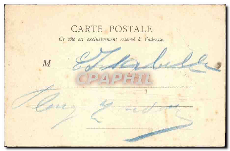 CPA Cirage Marcerou Paris Pointe De La Cite Notre Dame Peniche  — Rückseite