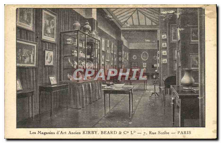 CPA Les Magasins d'Art Ancien Kirby Beard Rue Scribe Paris